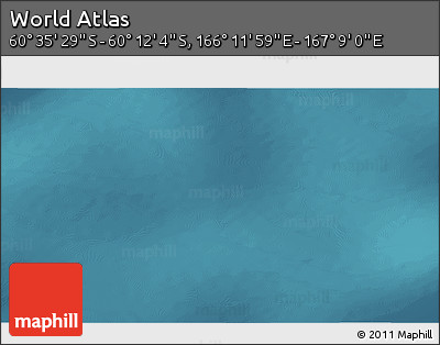 Satellite 3D Map of the Area around 60° 23' 46" S, 166° 40' 30" E