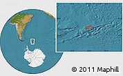 Satellite Location Map of the area around 60° 23' 46" S, 36° 28' 30" W