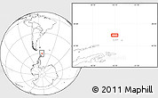 Blank Location Map of the area around 60° 23' 46" S, 55° 10' 29" W