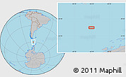 Gray Location Map of the area around 60° 23' 46" S, 66° 13' 29" W
