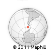 Outline Map of the Area around 60° 23' 46" S, 73° 52' 30" W, rectangular outline
