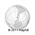 Outline Map of the Area around 60° 23' 46" S, 76° 25' 30" W, rectangular outline
