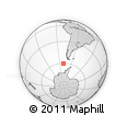 Outline Map of the Area around 60° 23' 46" S, 80° 40' 30" W, rectangular outline