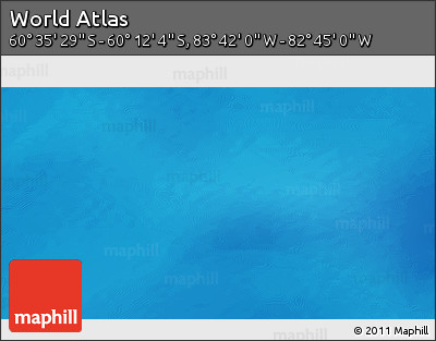 Shaded Relief 3D Map of the Area around 60° 23' 46" S, 83° 13' 29" W