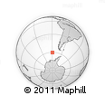 Outline Map of the Area around 60° 23' 46" S, 89° 10' 30" W, rectangular outline