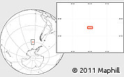 Blank Location Map of the area around 60° 23' 46" S, 95° 7' 30" W