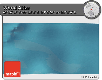 Satellite 3D Map of the Area around 60° 44' 41" S, 161° 34' 29" E