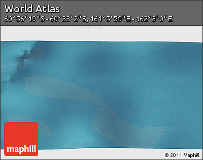 Satellite 3D Map of the Area around 60° 44' 41" S, 161° 34' 29" E