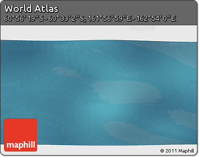 Satellite 3D Map of the Area around 60° 44' 41" S, 162° 25' 30" E