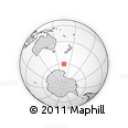 Outline Map of the Area around 60° 44' 41" S, 164° 58' 29" E, rectangular outline