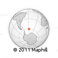 Outline Map of the Area around 60° 44' 41" S, 27° 58' 30" W, rectangular outline