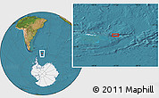 Satellite Location Map of the area around 60° 44' 41" S, 41° 34' 30" W