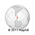 Outline Map of the Area around 60° 44' 41" S, 58° 34' 30" W, rectangular outline