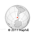 Outline Map of the Area around 60° 44' 41" S, 75° 34' 29" W, rectangular outline