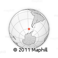 Outline Map of the Area around 60° 44' 41" S, 86° 37' 30" W, rectangular outline