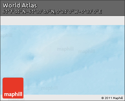 Shaded Relief 3D Map of the Area around 61° 19' 16" N, 0° 4' 30" E