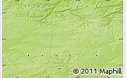 Physical Map of the area around 61° 19' 16" N, 117° 22' 30" E