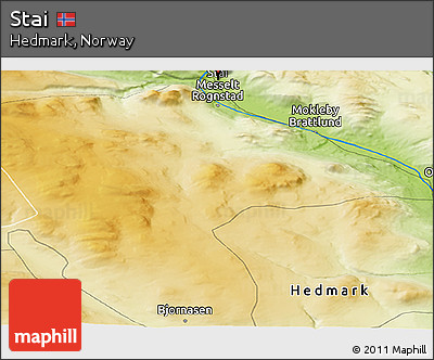 Physical Panoramic Map of Stai