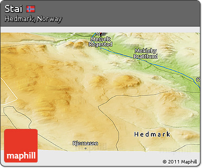 Physical Panoramic Map of Stai