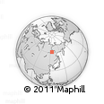 Outline Map of the Area around 61° 19' 16" N, 125° 1' 30" E, rectangular outline