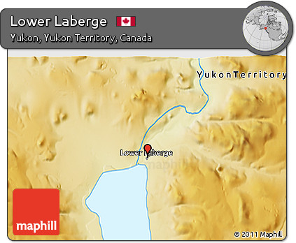 Physical 3D Map of Lower Laberge