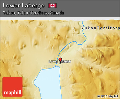 Physical 3D Map of Lower Laberge