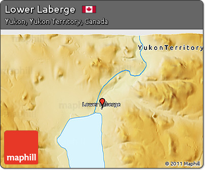 Physical 3D Map of Lower Laberge