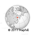 Outline Map of the Area around 61° 19' 16" N, 139° 28' 29" E, rectangular outline