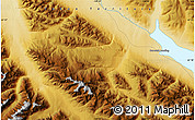 Physical Map of Burwash Landing