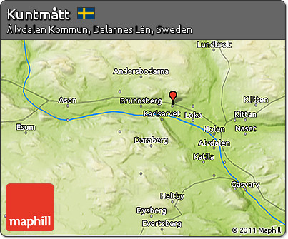 Physical 3D Map of Kuntmått