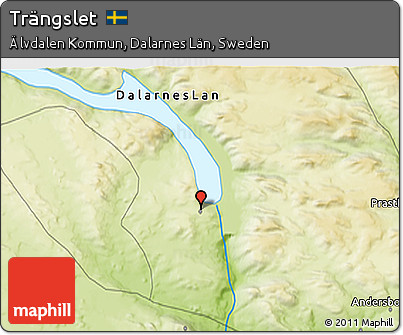 Physical 3D Map of Trängslet