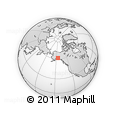 Outline Map of the Area around 61° 19' 16" N, 145° 16' 30" W, rectangular outline