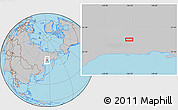 Gray Location Map of the area around 61° 19' 16" N, 146° 16' 30" E