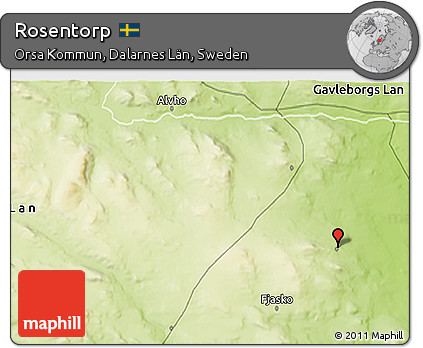 Physical 3D Map of Rosentorp
