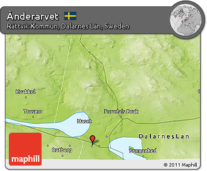 Physical 3D Map of Änderarvet