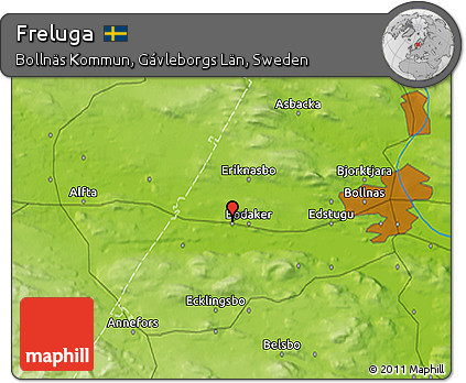 Physical 3D Map of Freluga