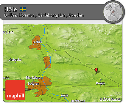 Physical 3D Map of Höle