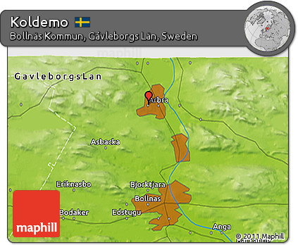 Physical 3D Map of Koldemo