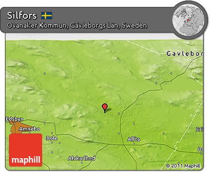 Physical 3D Map of Silfors