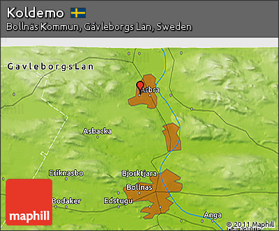 Physical 3D Map of Koldemo