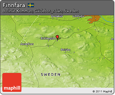 Physical 3D Map of Finnfara