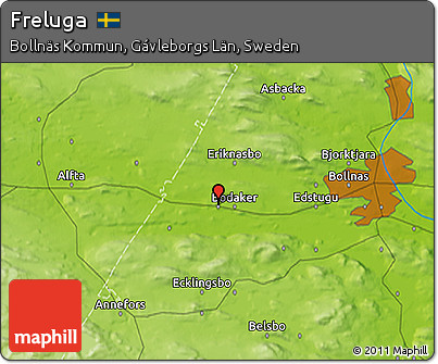 Physical 3D Map of Freluga