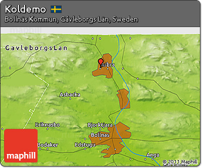 Physical 3D Map of Koldemo