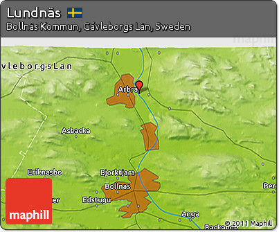Physical 3D Map of Lundnäs