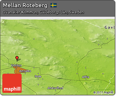 Physical 3D Map of Mellan Roteberg