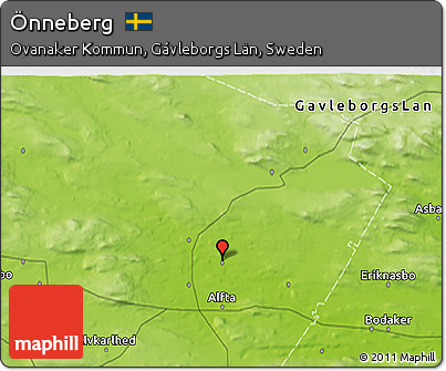 Physical 3D Map of Önneberg