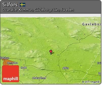 Physical 3D Map of Silfors
