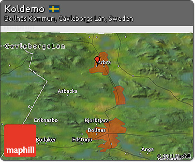 Satellite 3D Map of Koldemo