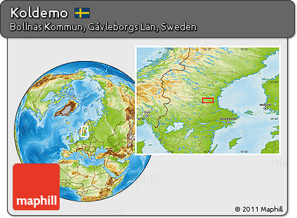 Physical Location Map of Koldemo