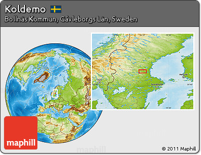 Physical Location Map of Koldemo